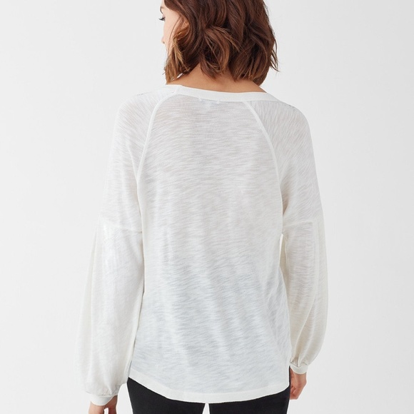Splendid | Sparkle and Shine Longsleeve Top Small White - Picture 9 of 13